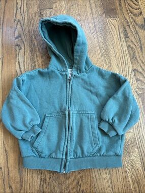 Zara Kids Hooded Zip Jacket - Teal